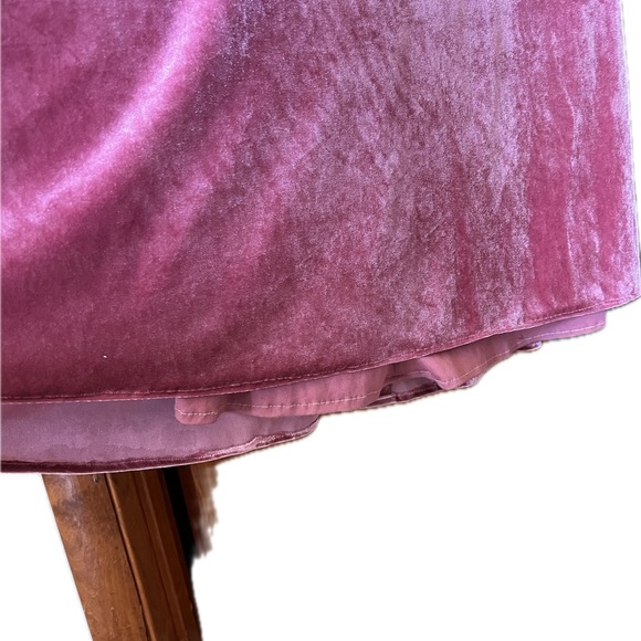 Rosewood Morilee Bridesmaid dress style 21669 velvet - Picture 12 of 14